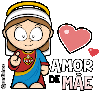 Nossa Senhora Jesus Sticker by Santinhoz