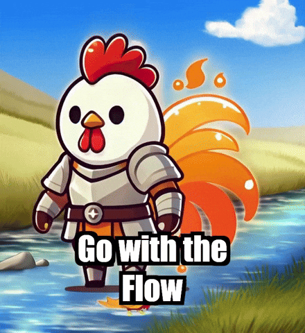 Go With The Flow Wisdom GIF by Zorooster