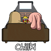 Chill Popcorn Sticker