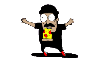 Happy New Year Pizza Sticker by deladeso