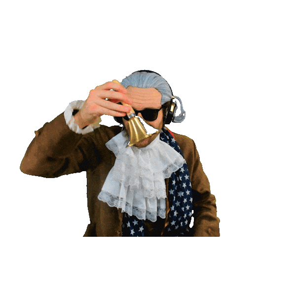 Ringing Founding Father Sticker