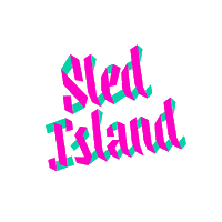 Sled Island Sticker