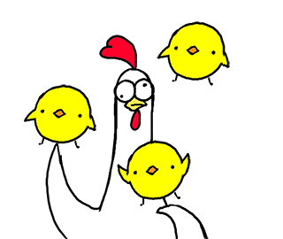 Chicken Juggling GIF by happydog