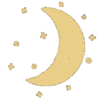 Night Sky Moon Sticker