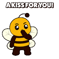 I Love You Kisses Sticker by Plan Bee Studios