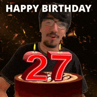 27 Years Old 27Th Birthday GIF