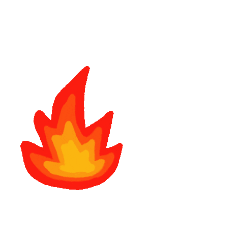Angry Fire Sticker