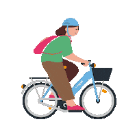 Happy Bike Sticker by Île-de-France Mobilités