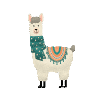 papirovamamaspk czech lama papirovamama winterlama Sticker