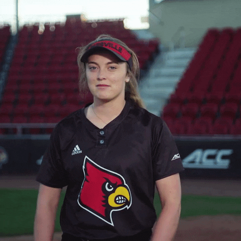 University Of Louisville Softball GIF by Louisville Cardinals