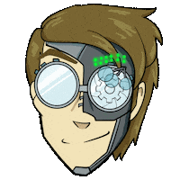 Herr Bergmann Cyborg Sticker