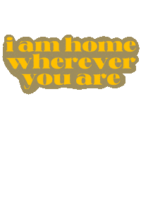 dearfalala love family home yellow Sticker