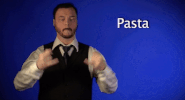 sign language pasta GIF by Sign with Robert