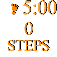 LifeSigner fitness countdown foot steps Sticker
