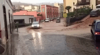 Heavy Rains Flood Streets of Gran Canaria