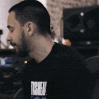 Staring Linkin Park GIF