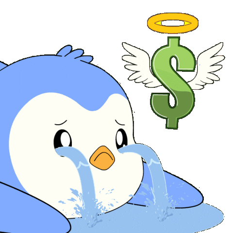 Sad Money Sticker by Pudgy Penguins