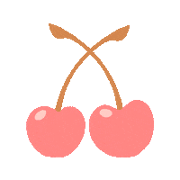 Cherry Boom Fruit Sticker