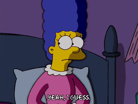 marge simpson bed GIF