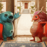 playsomo hug slimer somo drakk GIF