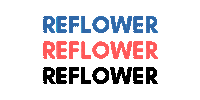 Reflower flowers sustainable eco library Sticker