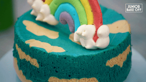 Junior Bake Off Rainbow GIF by The Great British Bake Off