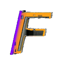 Glitch F Sticker by #BASILIO