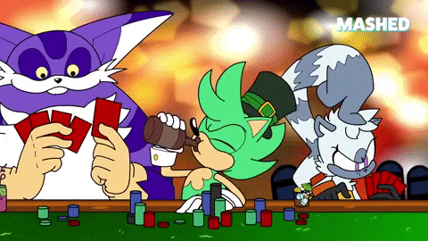 Sonic The Hedgehog Drinking GIF by Mashed