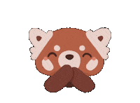 cissyartcafe red panda cissyartcafe Sticker