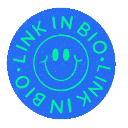 Blue Circle Smile Sticker by Later.com