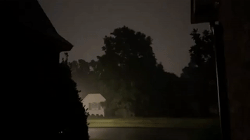 Overnight Thunderstorm Hits Mobile, Alabama