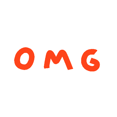 Oh My God Wow Sticker by katxdesign
