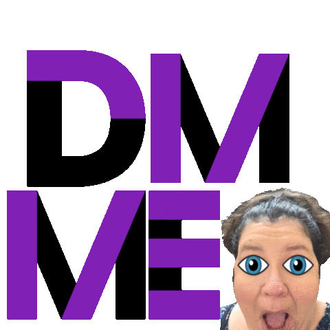 Dm Me Sticker by thebulletinboardlady