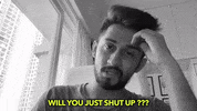 ssh shut up GIF by DigitalPratik™