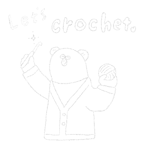 Bear Crochet Sticker