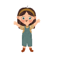 Happy Girl Sticker by Pratya A.