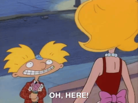 hey arnold nick splat GIF