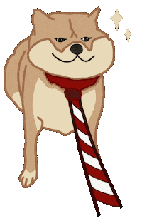 Shiba Inu Dog Sticker by Regina Awang