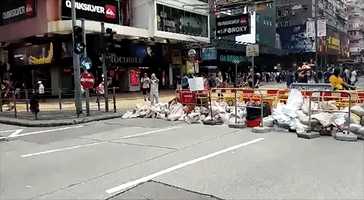 Protests Block Mong Kok Streets