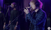 ed sheeran live lounge GIF by BBC Radio 1