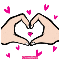 Love It Heart Sticker by ClaireaBella