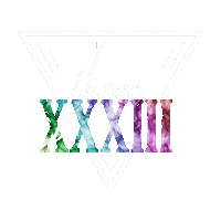 THREE-XXXIII sun sunglasses three 333 Sticker