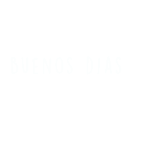 cecidesign white line buenos dias blanco Sticker