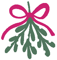 Christmas Mistletoe Sticker