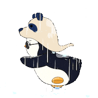 Rain Running Sticker by Pudgy Penguins