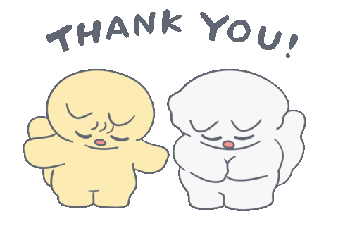 Thank You Very Much Sticker by Snooze Kittens