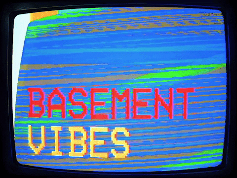 basementvibes giphyupload tv logo glitch GIF