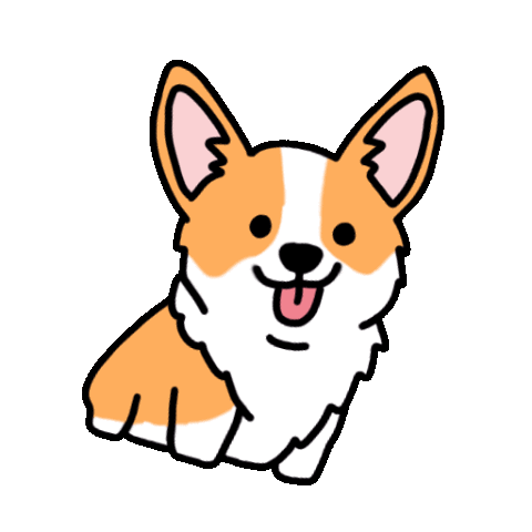 Corgi Bertl Sticker by Jugendtagung