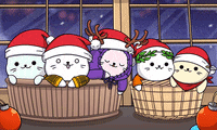 Merry Christmas Hug GIF by Sappy Seals