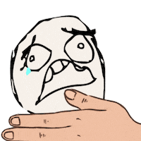 Sad Cry Sticker